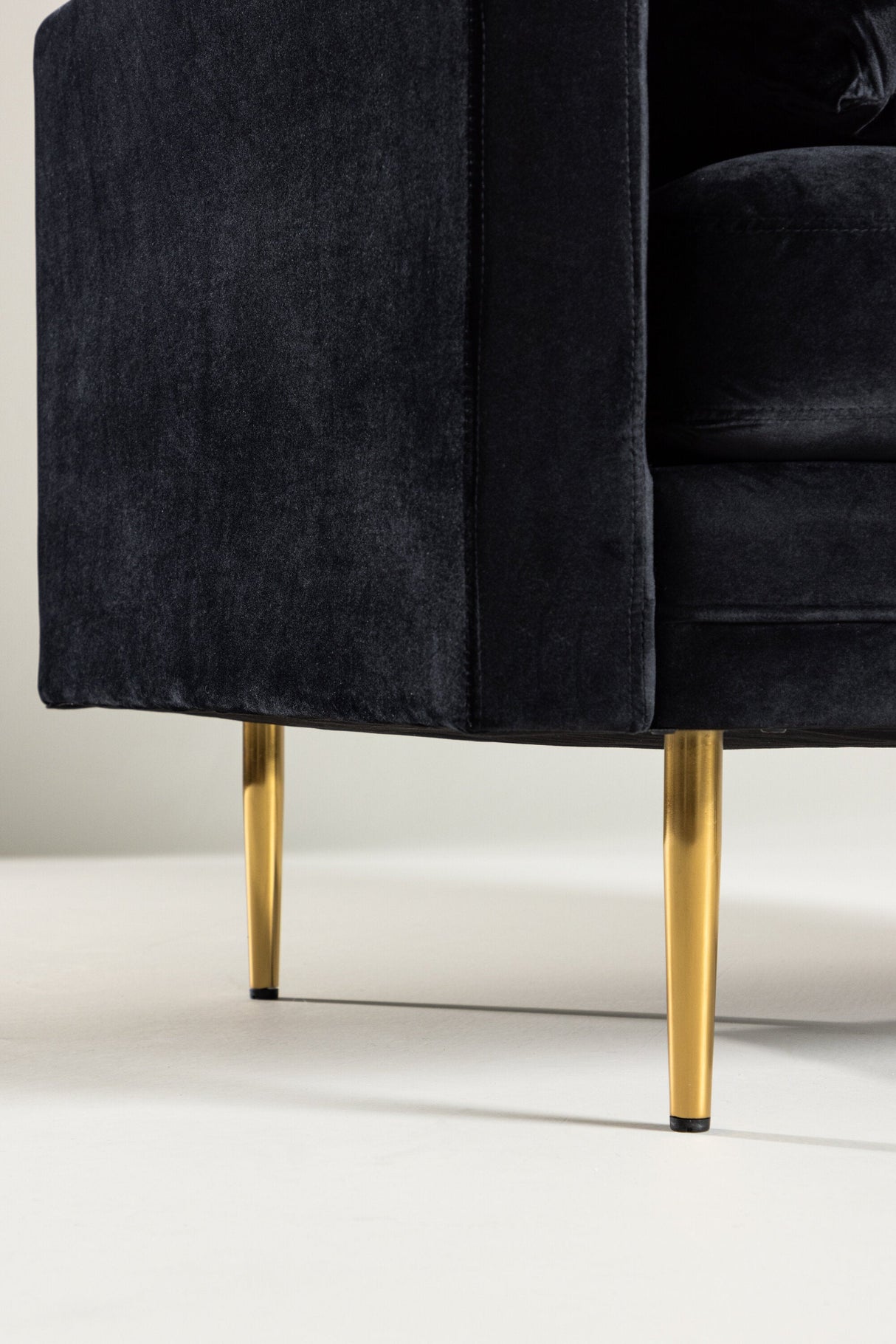 Boom Sessel - schwarz/Polyester - Samt - Sessel - ALVAHOME