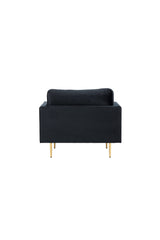 Boom Sessel - schwarz/Polyester - Samt - Sessel - ALVAHOME