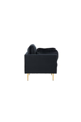 Boom Sessel - schwarz/Polyester - Samt - Sessel - ALVAHOME