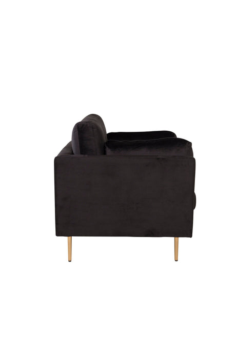 Boom Sessel - schwarz/Polyester - Samt - Sessel - ALVAHOME