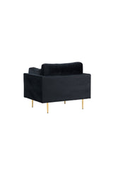 Boom Sessel - schwarz/Polyester - Samt - Sessel - ALVAHOME