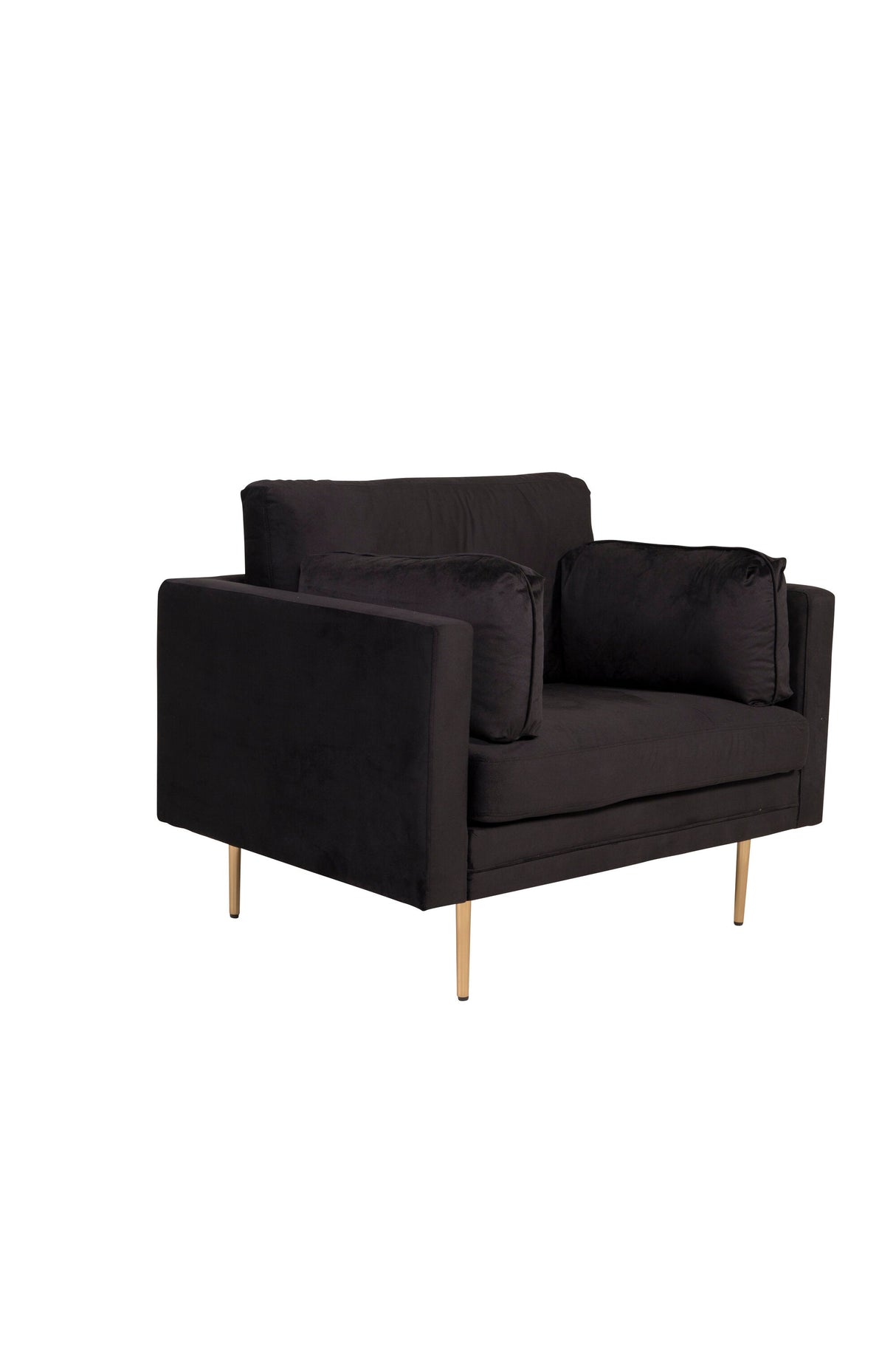 Boom Sessel - schwarz/Polyester - Samt - Sessel - ALVAHOME