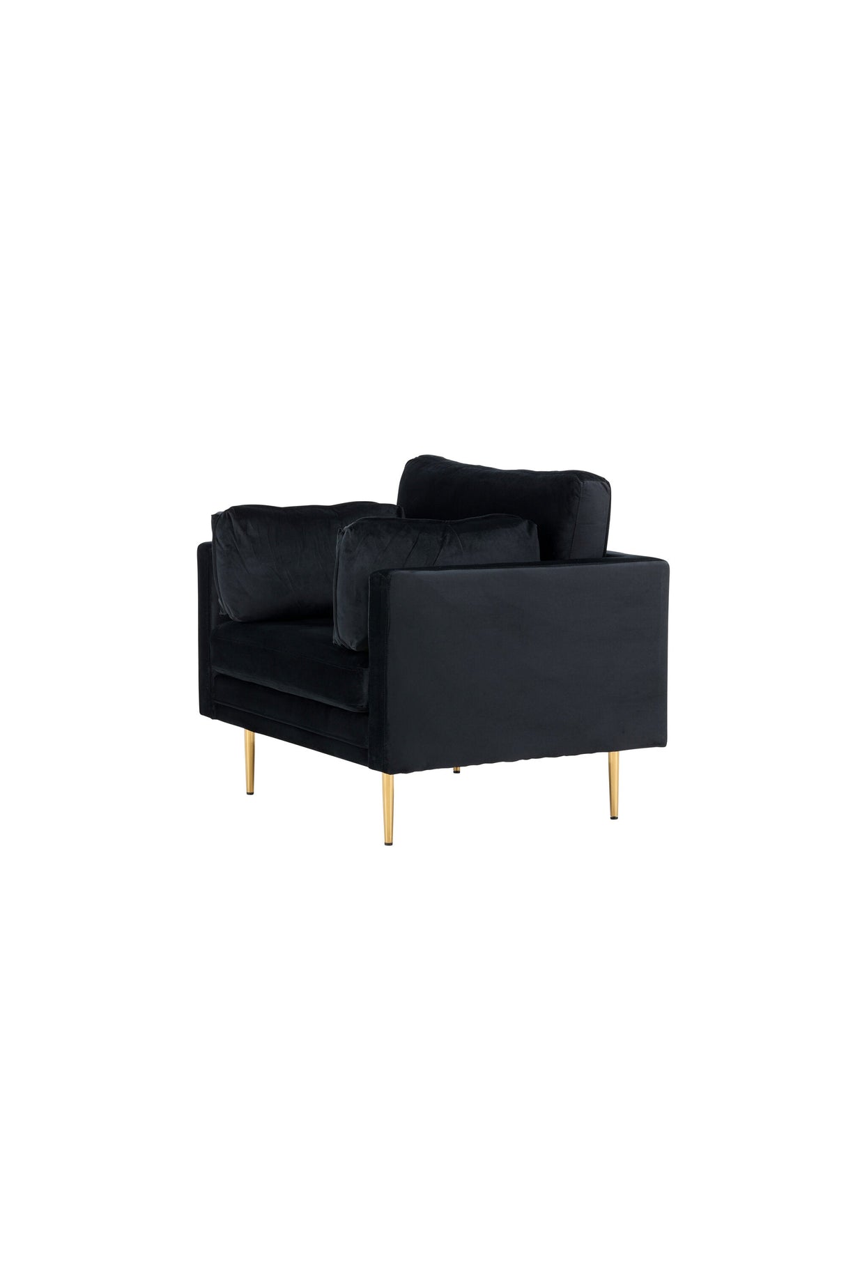 Boom Sessel - schwarz/Polyester - Samt - Sessel - ALVAHOME