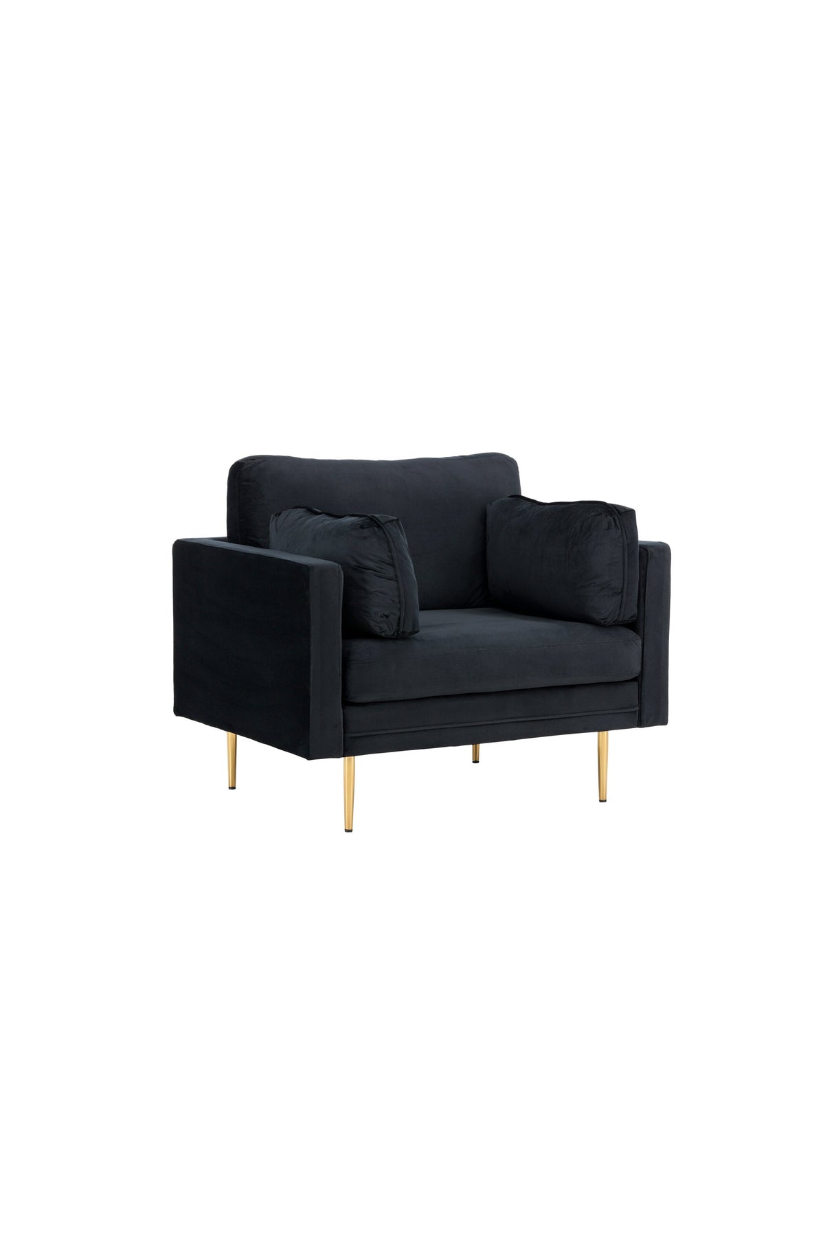 Boom Sessel - schwarz/Polyester - Samt - Sessel - ALVAHOME