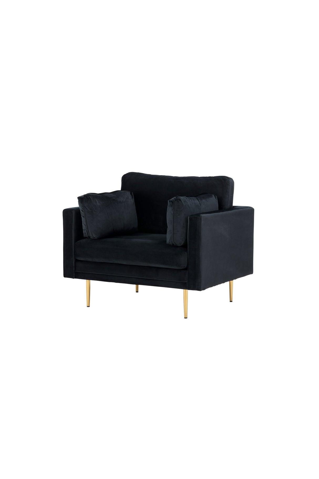 Boom Sessel - schwarz/Polyester - Samt - Sessel - ALVAHOME