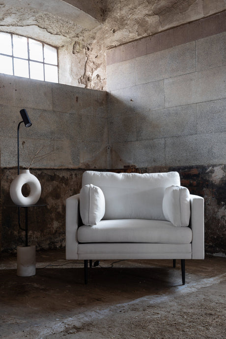 Boom Sessel - weiß/Polyester - Sessel - ALVAHOME