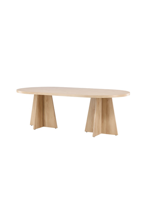 Bootcut ovaler Esstisch - natur/MDF - Ovale Esstische - ALVAHOME
