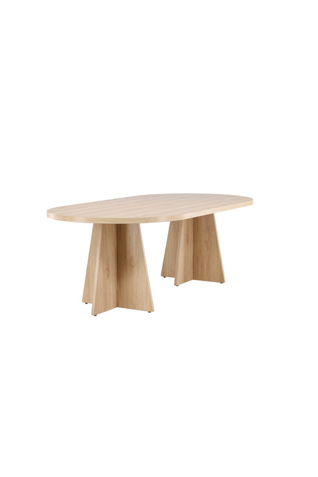 Bootcut ovaler Esstisch - natur/MDF - Ovale Esstische - ALVAHOME