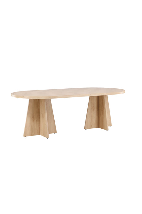 Bootcut ovaler Esstisch - natur/MDF - Ovale Esstische - ALVAHOME