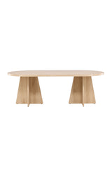 Bootcut ovaler Esstisch - natur/MDF - Ovale Esstische - ALVAHOME
