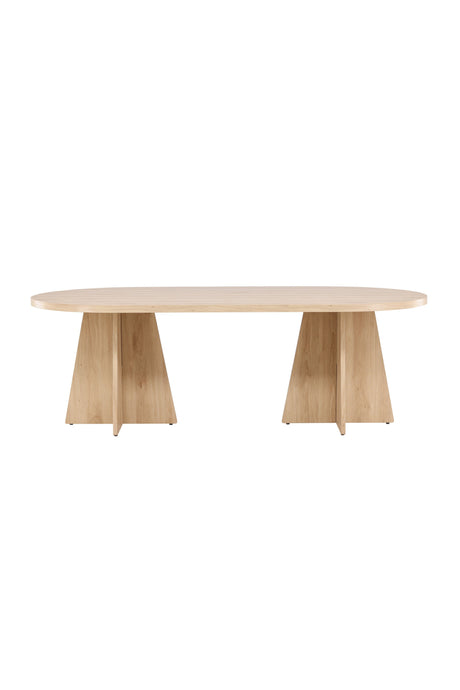 Bootcut ovaler Esstisch - natur/MDF - Ovale Esstische - ALVAHOME