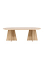 Bootcut ovaler Esstisch - natur/MDF - Ovale Esstische - ALVAHOME