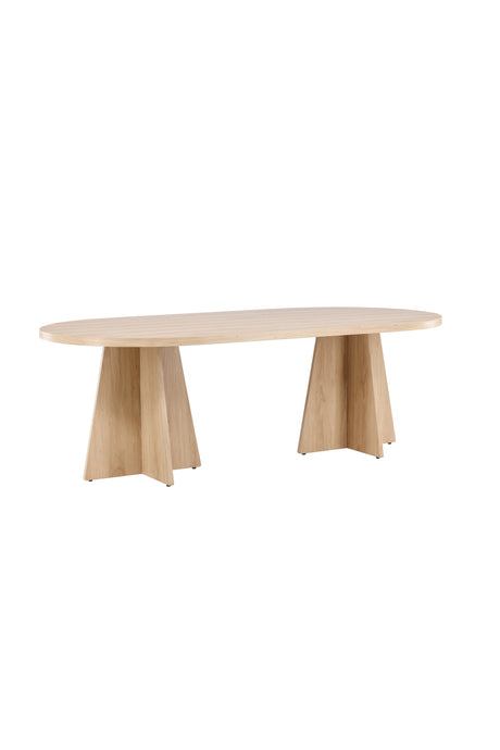 Bootcut ovaler Esstisch - natur/MDF - Ovale Esstische - ALVAHOME