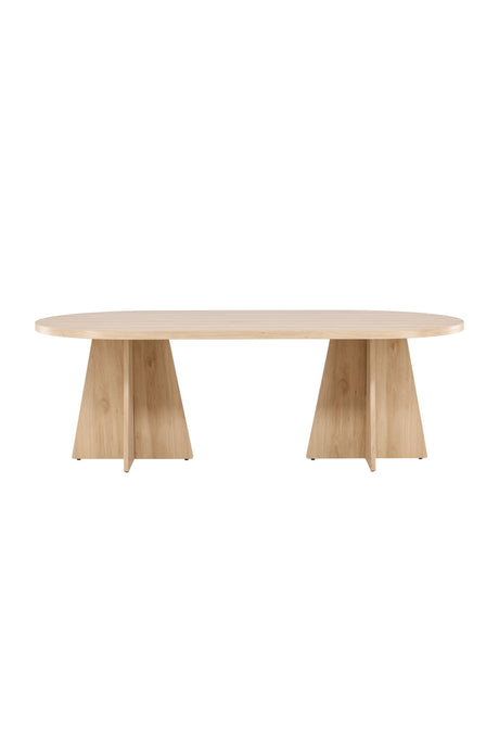 Bootcut ovaler Esstisch - natur/MDF - Ovale Esstische - ALVAHOME