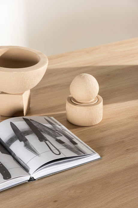 Bootcut ovaler Esstisch - natur/MDF - Ovale Esstische - ALVAHOME