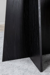 Bootcut runder Esstisch - schwarz/MDF - Runde Esstische - ALVAHOME