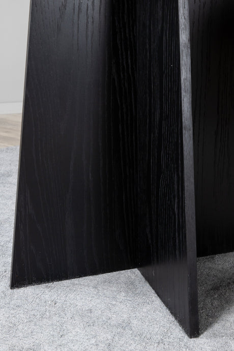 Bootcut runder Esstisch - schwarz/MDF - Runde Esstische - ALVAHOME