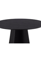 Bootcut runder Esstisch - schwarz/MDF - Runde Esstische - ALVAHOME
