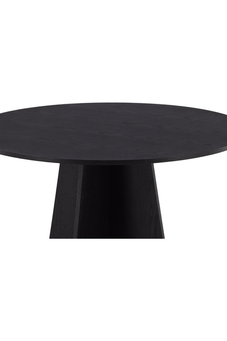 Bootcut runder Esstisch - schwarz/MDF - Runde Esstische - ALVAHOME
