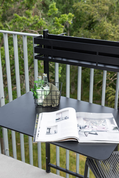 Borneo Outdoor - Tisch - schwarz/Stahl - Outdoor - Tische - ALVAHOME