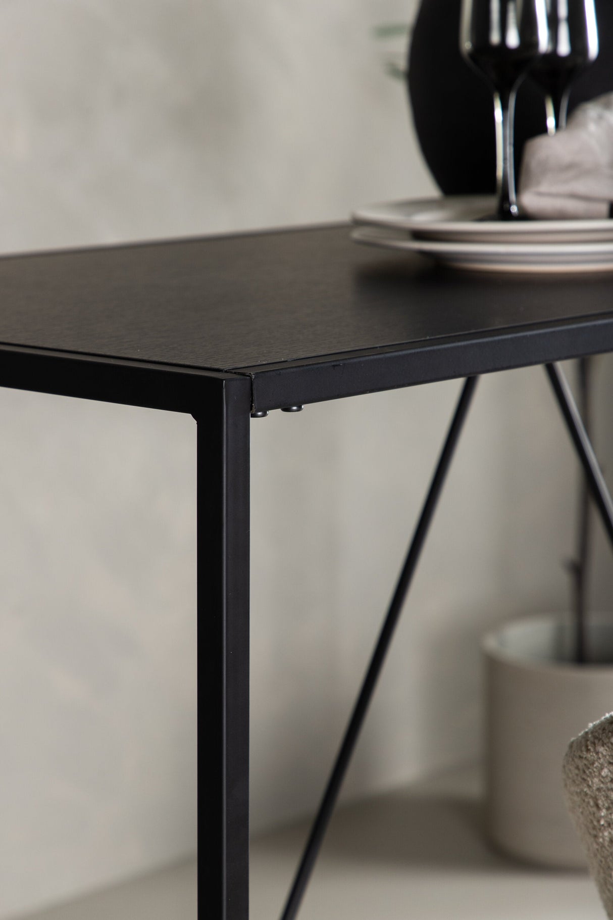 Brea Bartisch - schwarz/MDF - Bartische - ALVAHOME
