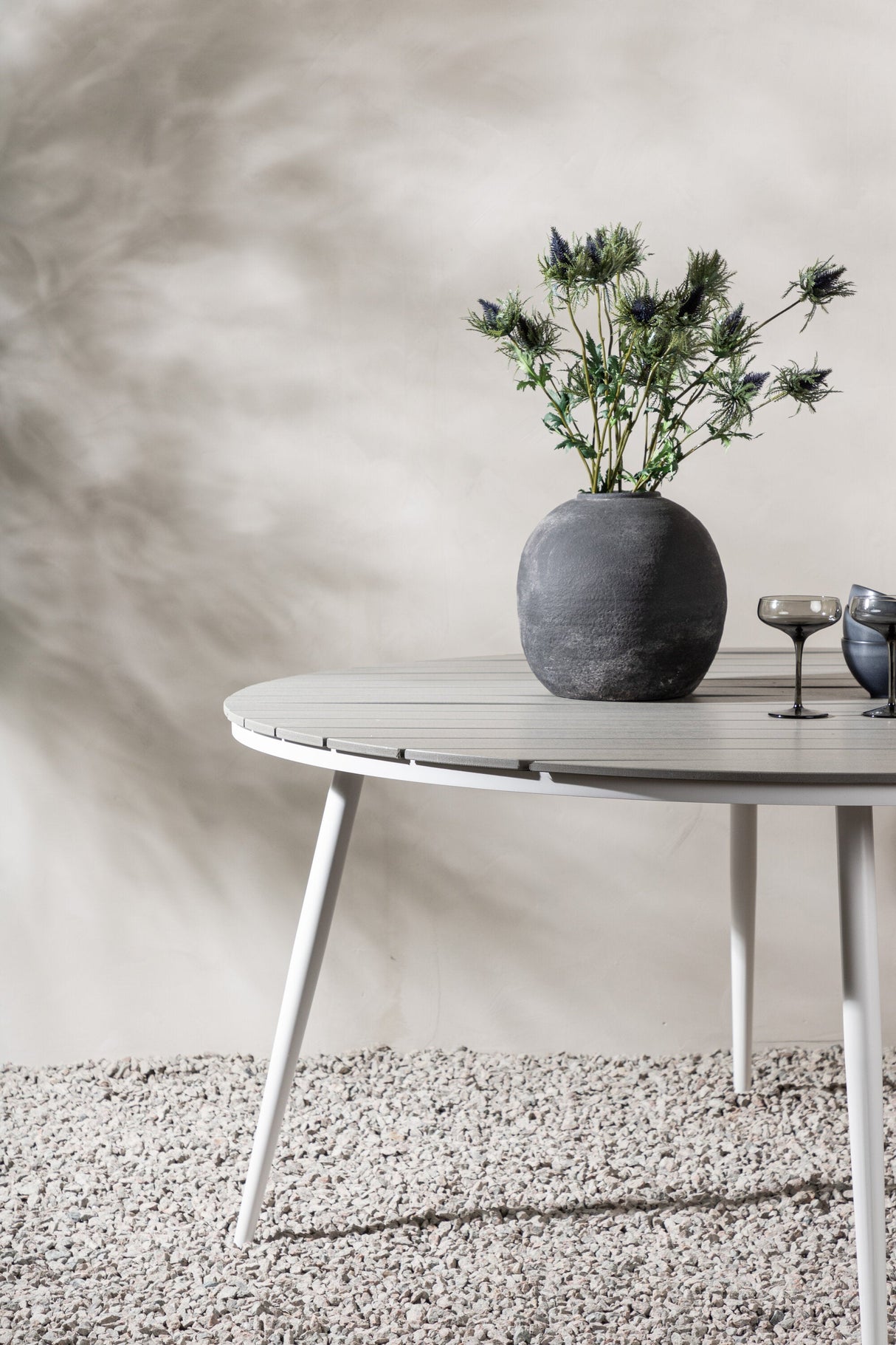 Break Outdoor - Esstisch rund - grau/Aluminum - Outdoor - Esstische (rund) - ALVAHOME