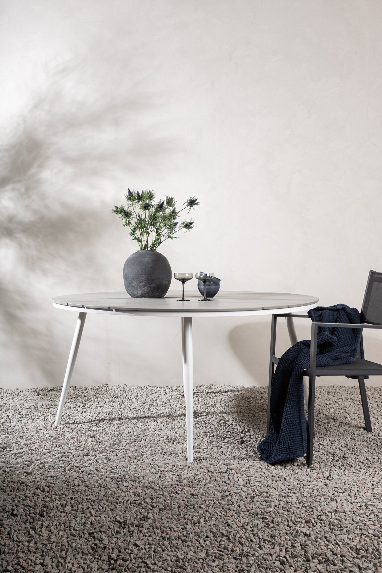 Break Outdoor - Esstisch rund - grau/Aluminum - Outdoor - Esstische (rund) - ALVAHOME