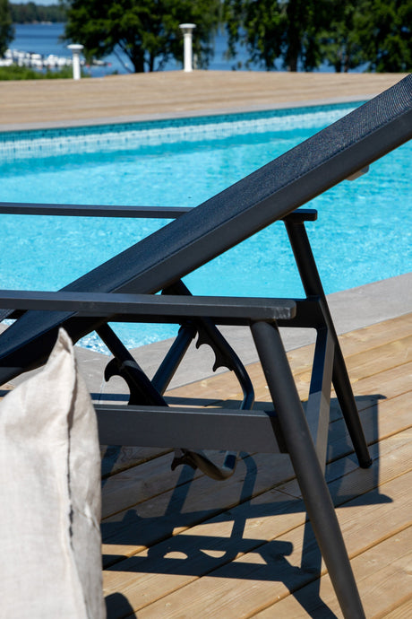 Break Outdoor Sun - Lounge - schwarz/Textilien - Outdoor Sun - Lounges - ALVAHOME