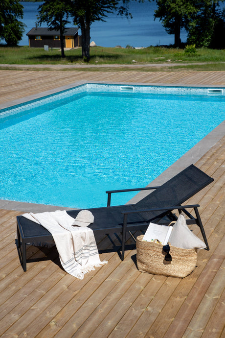 Break Outdoor Sun - Lounge - schwarz/Textilien - Outdoor Sun - Lounges - ALVAHOME