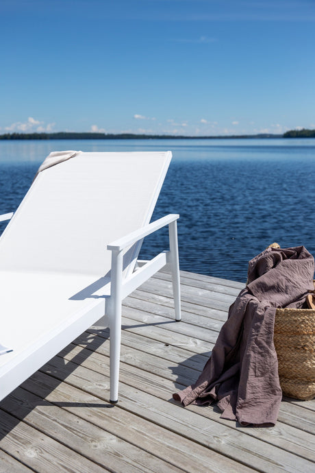 Break Outdoor Sun - Lounge - weiß/Aluminum - Outdoor Sun - Lounges - ALVAHOME