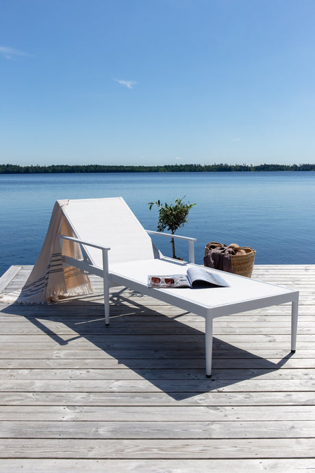 Break Outdoor Sun - Lounge - weiß/Aluminum - Outdoor Sun - Lounges - ALVAHOME