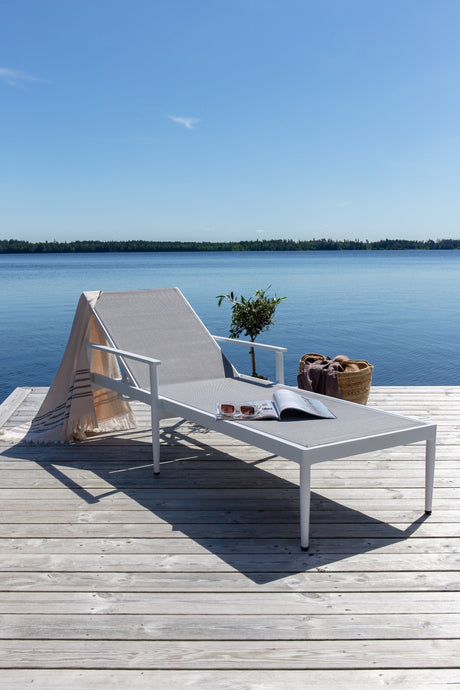 Break Outdoor Sun - Lounge - weiß/Textilien - Outdoor Sun - Lounges - ALVAHOME