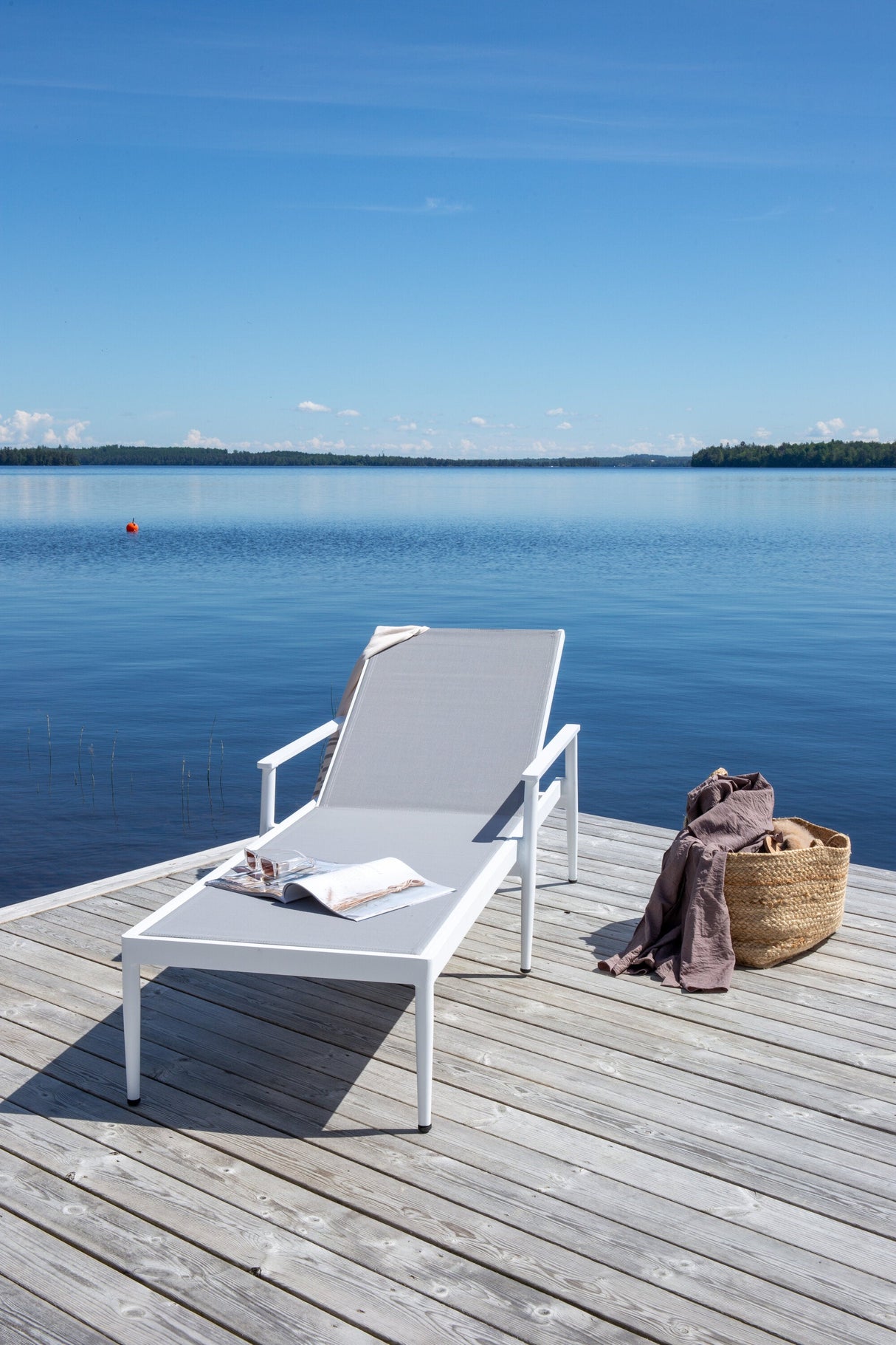 Break Outdoor Sun - Lounge - weiß/Textilien - Outdoor Sun - Lounges - ALVAHOME
