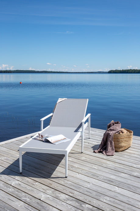 Break Outdoor Sun - Lounge - weiß/Textilien - Outdoor Sun - Lounges - ALVAHOME