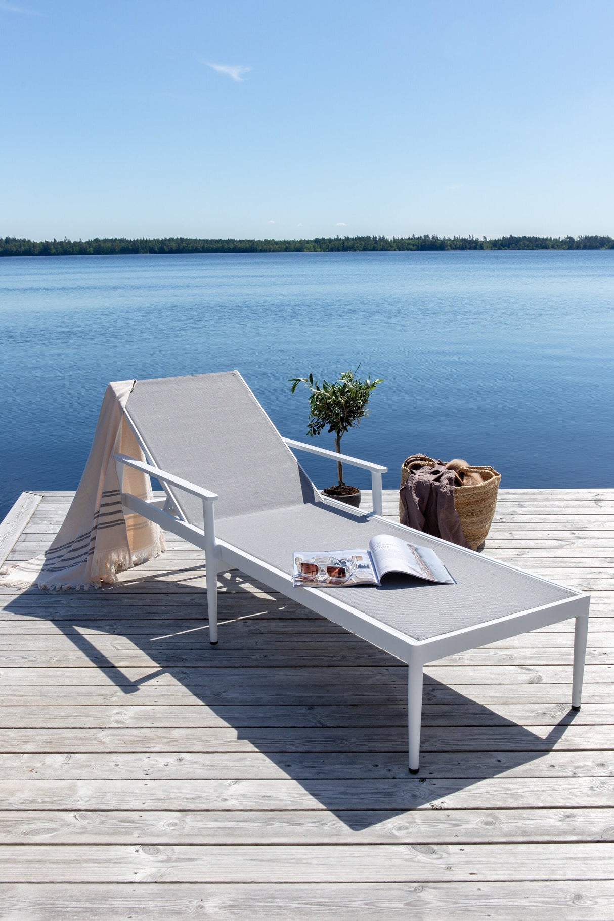 Break Outdoor Sun - Lounge - weiß/Textilien - Outdoor Sun - Lounges - ALVAHOME