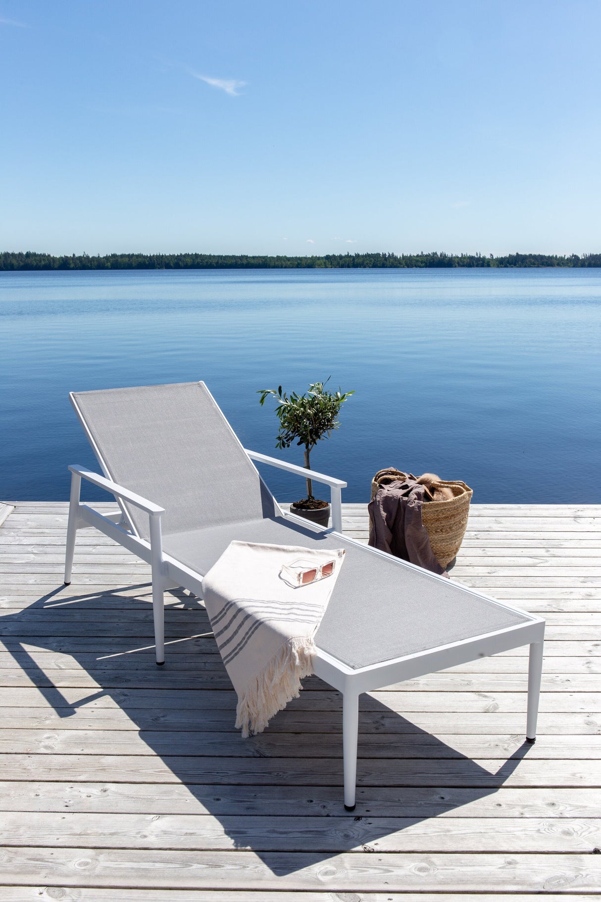 Break Outdoor Sun - Lounge - weiß/Textilien - Outdoor Sun - Lounges - ALVAHOME