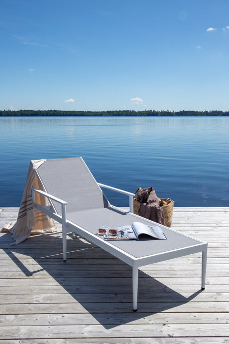 Break Outdoor Sun - Lounge - weiß/Textilien - Outdoor Sun - Lounges - ALVAHOME