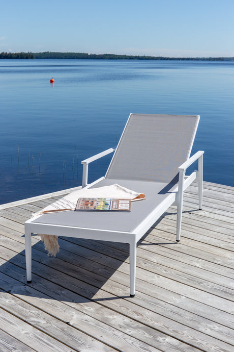 Break Outdoor Sun - Lounge - weiß/Textilien - Outdoor Sun - Lounges - ALVAHOME