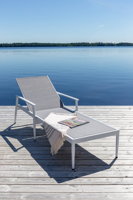 Break Outdoor Sun - Lounge - weiß/Textilien - Outdoor Sun - Lounges - ALVAHOME