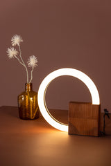 Brive Tischlampe - walnuss/Holz - Tischlampen - ALVAHOME