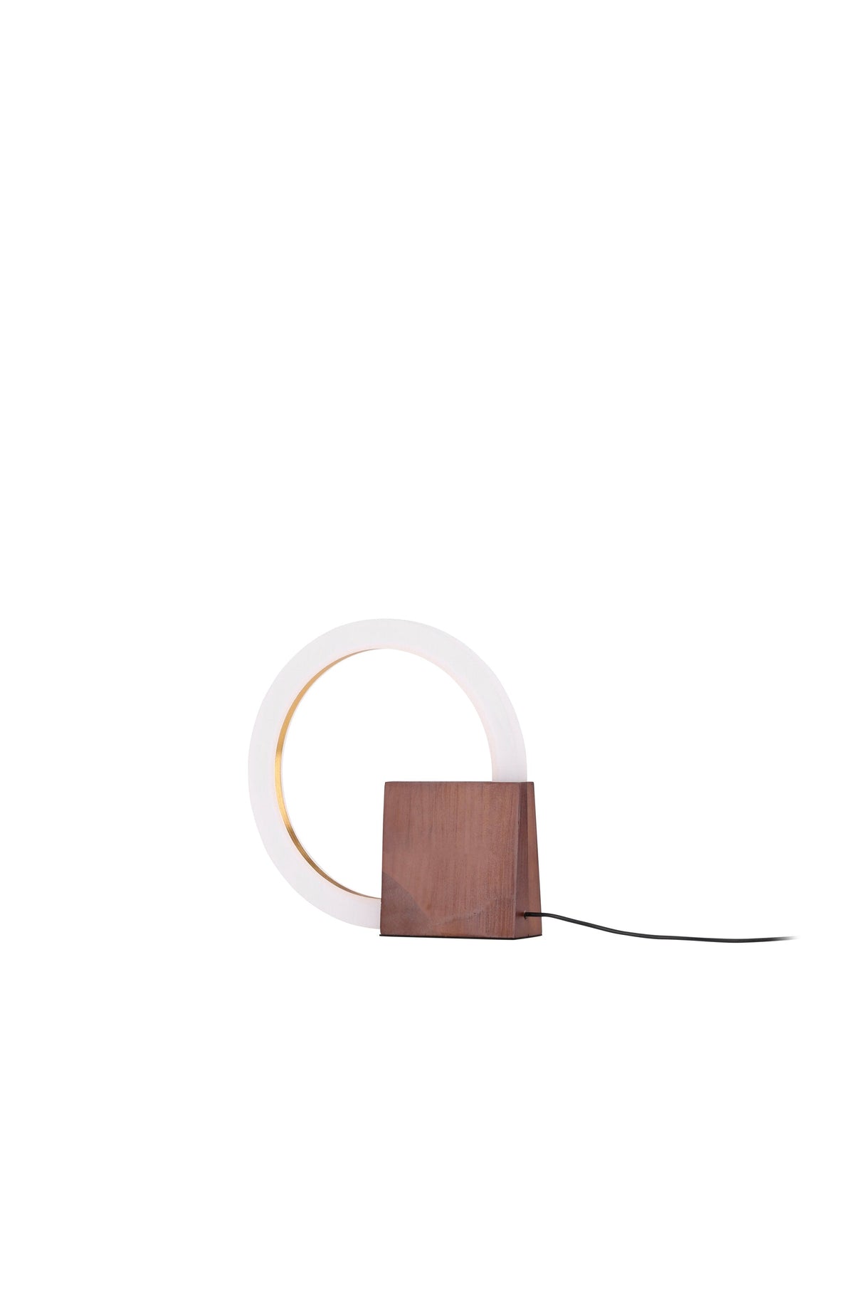 Brive Tischlampe - walnuss/Holz - Tischlampen - ALVAHOME