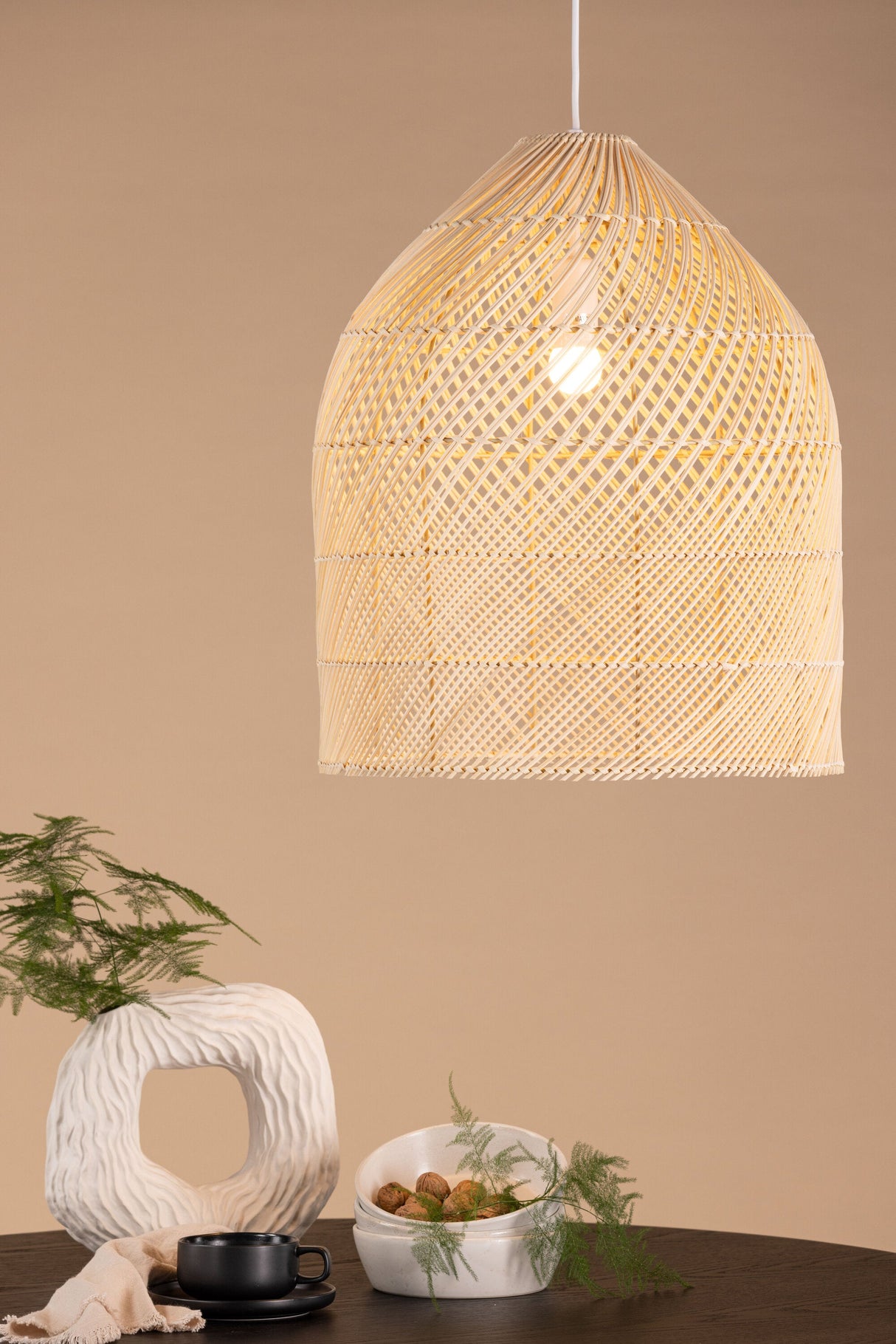 Brivela Pendelleuchte - natur/Rattan - Pendelleuchten - ALVAHOME