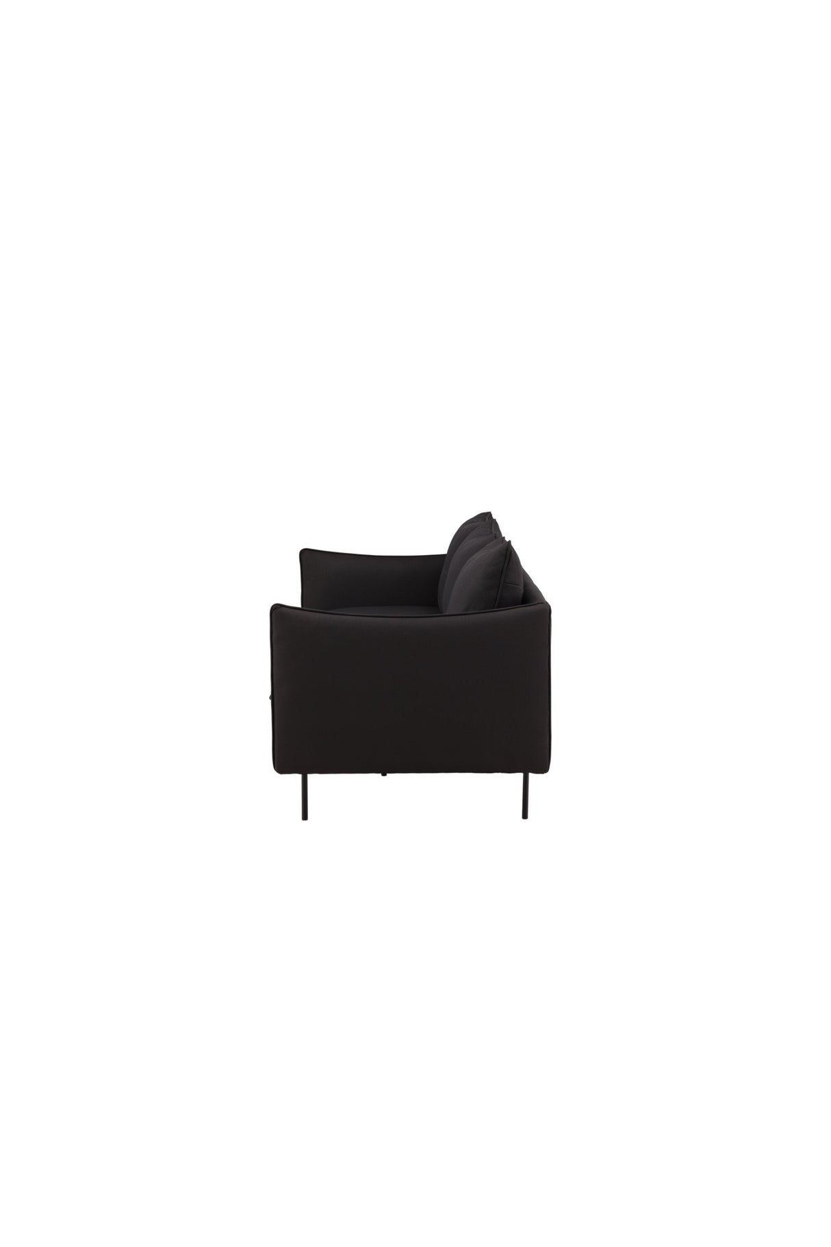 Brunskär 3 - Sitzer Sofa - schwarz/Polyester - 3 - Sitzer Sofas - ALVAHOME
