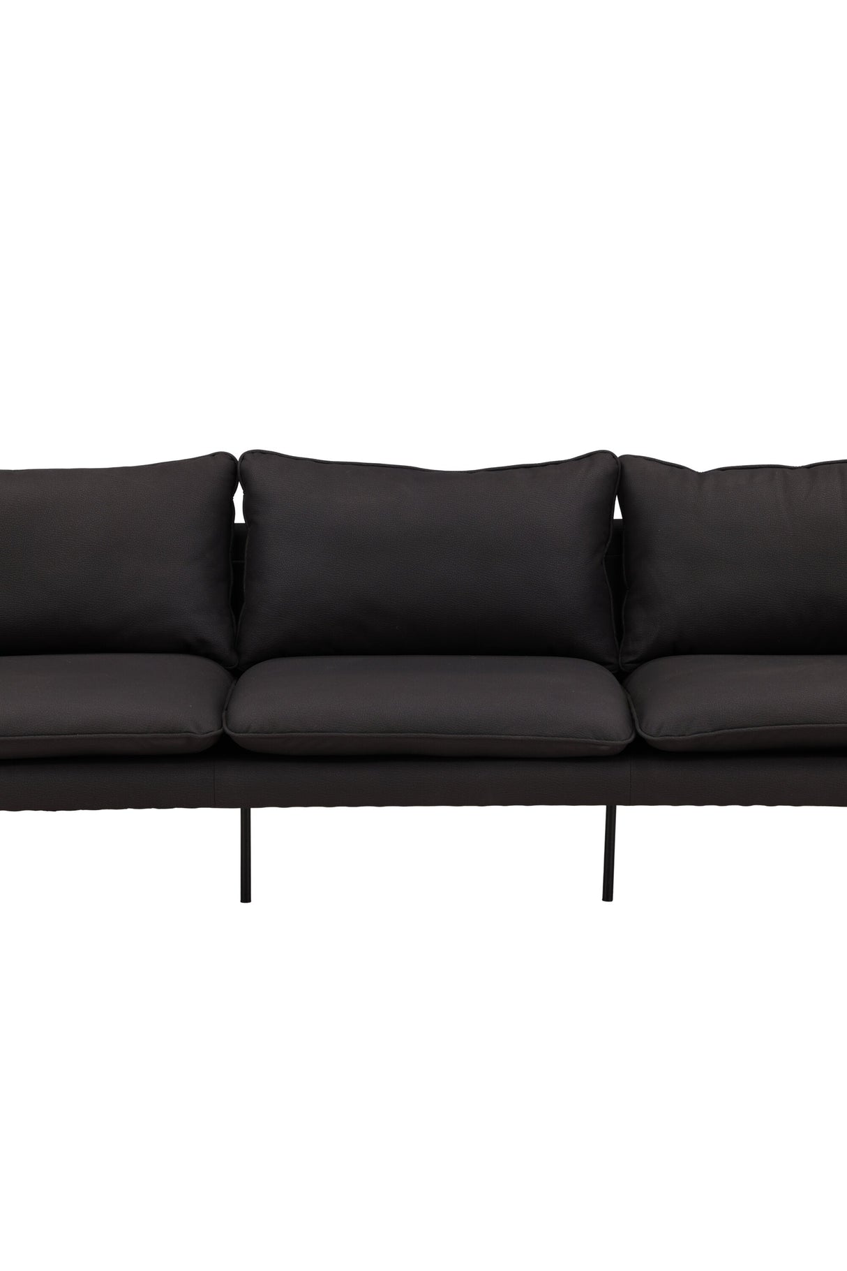 Brunskär 3 - Sitzer Sofa - schwarz/Polyester - 3 - Sitzer Sofas - ALVAHOME