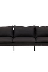 Brunskär 3 - Sitzer Sofa - schwarz/Polyester - 3 - Sitzer Sofas - ALVAHOME