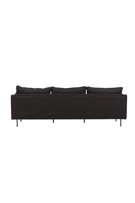 Brunskär 3 - Sitzer Sofa - schwarz/Polyester - 3 - Sitzer Sofas - ALVAHOME