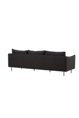 Brunskär 3 - Sitzer Sofa - schwarz/Polyester - 3 - Sitzer Sofas - ALVAHOME