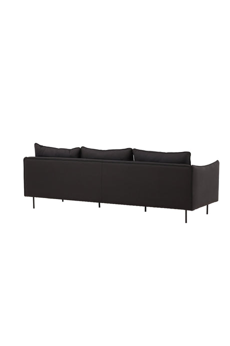 Brunskär 3 - Sitzer Sofa - schwarz/Polyester - 3 - Sitzer Sofas - ALVAHOME
