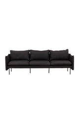Brunskär 3 - Sitzer Sofa - schwarz/Polyester - 3 - Sitzer Sofas - ALVAHOME