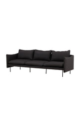 Brunskär 3 - Sitzer Sofa - schwarz/Polyester - 3 - Sitzer Sofas - ALVAHOME